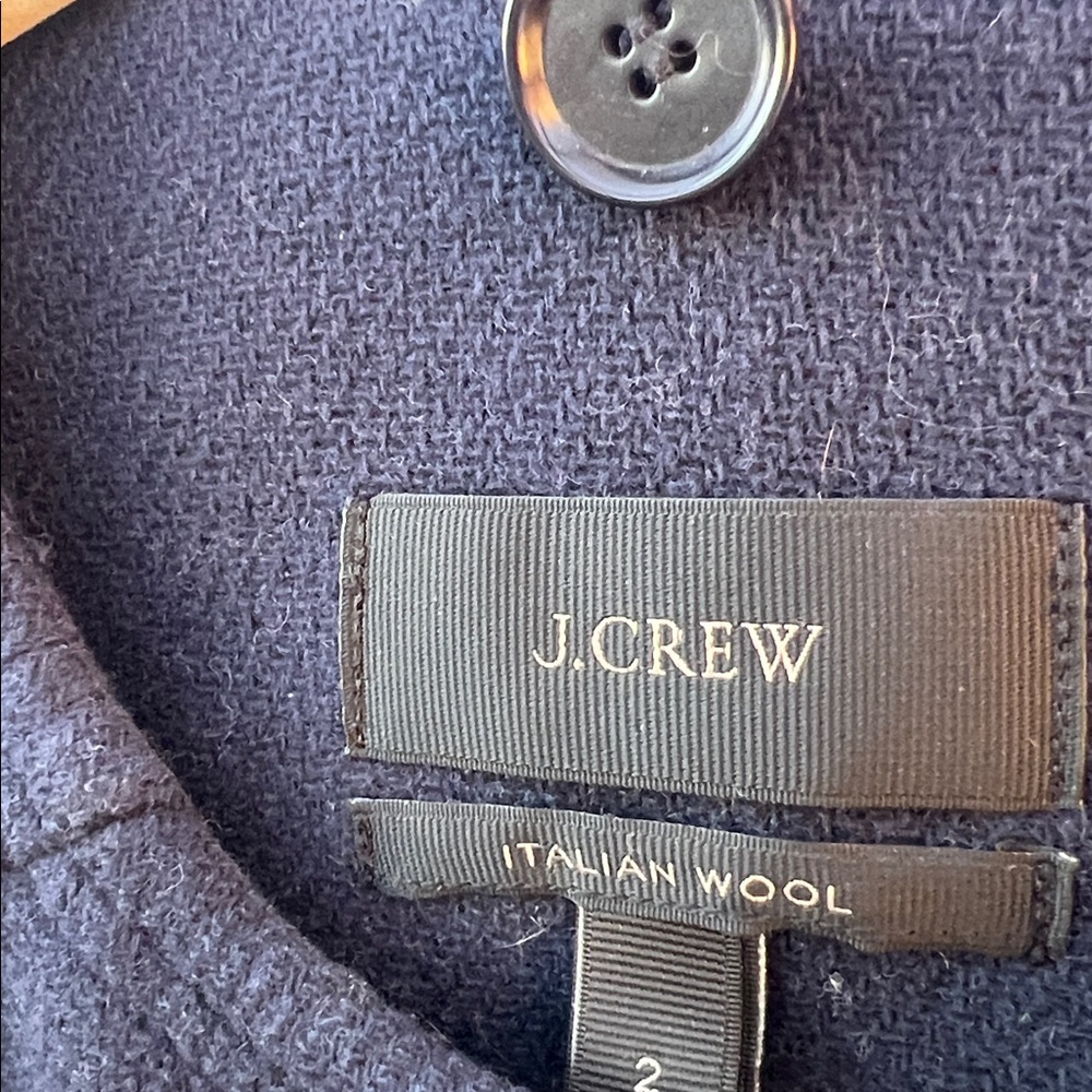 J. Crew Navy Utility Jacket With Toggle Closures … - image 2